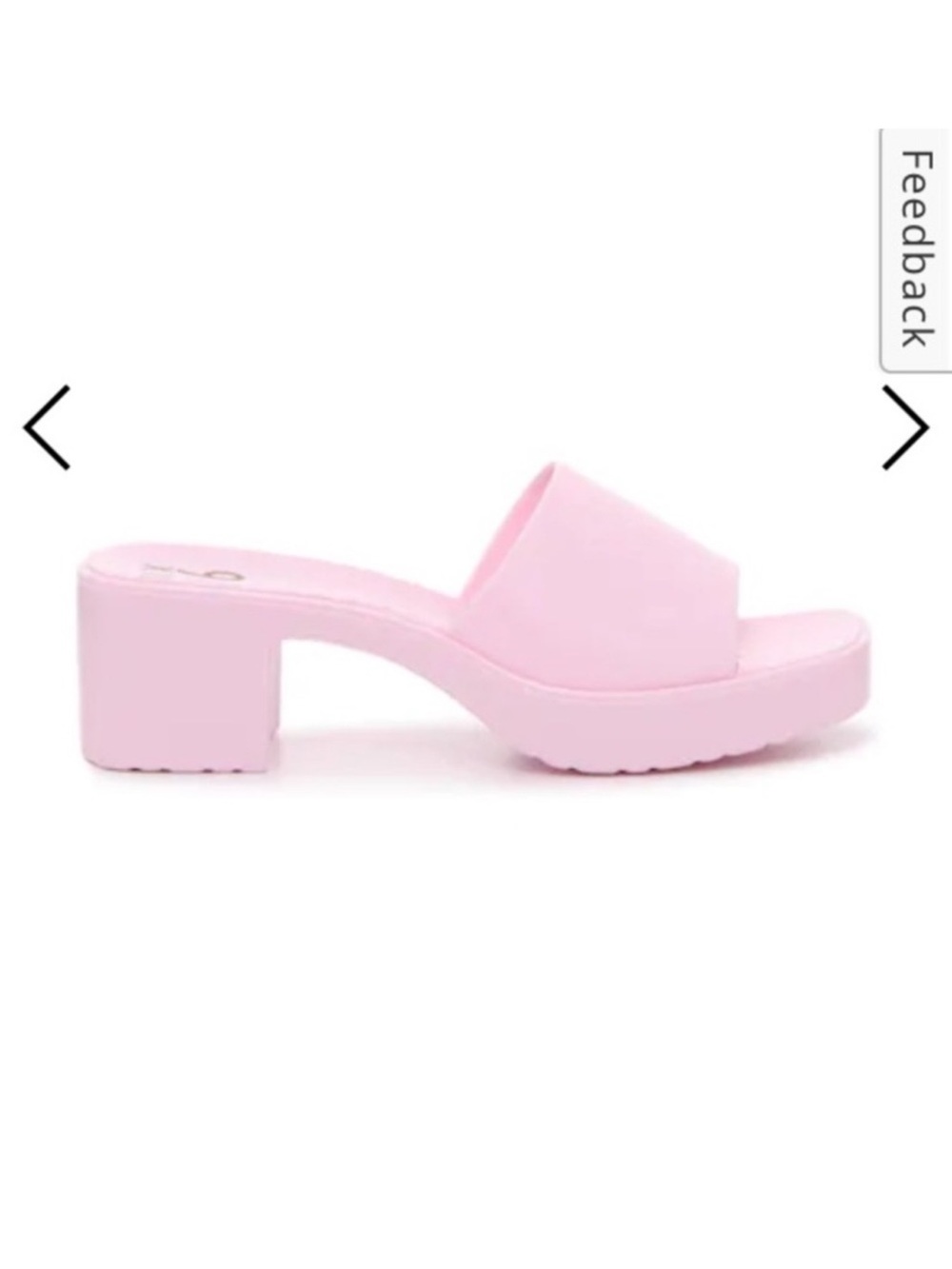 Mix No. 6 Pink Slide Block Heel Sandals
